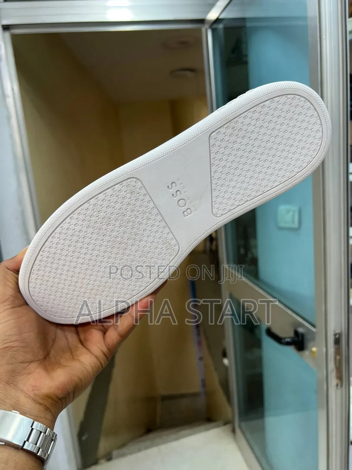 Boss High Master Quality Flat Lather Sneakers for Man's for Big Boss