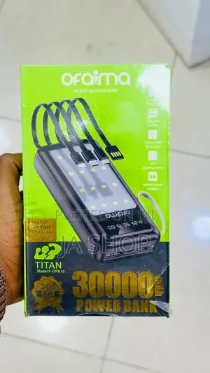 Ofaima Titan 30,000mah High-Capacity Power Bank