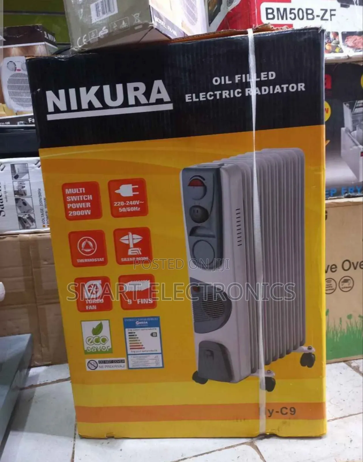 Nikura Oil-Filled Electric Radiator, Model Bm50b-Zf. It Has a Power R