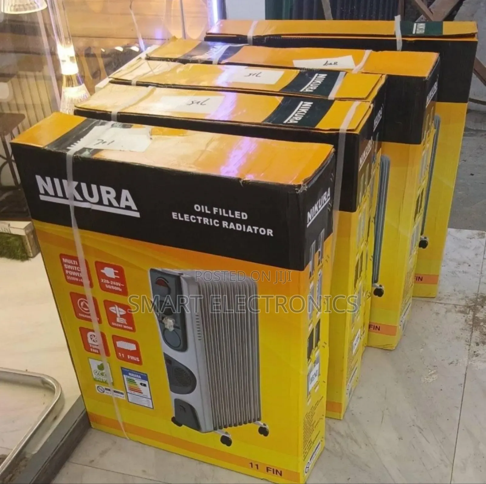 Nikura Oil-Filled Electric Radiator.It Is An11-Fin Model,Designed For