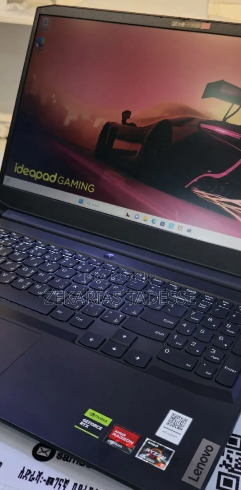 New Laptop Lenovo Ideapad Gaming 3 12GB AMD Ryzen 5 HDD+SSD 128GB