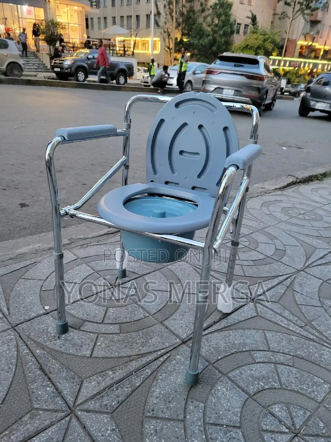 Height Adjustable Toilet Pot蜀፸commode Bathroom厘田150kg Without Wheels