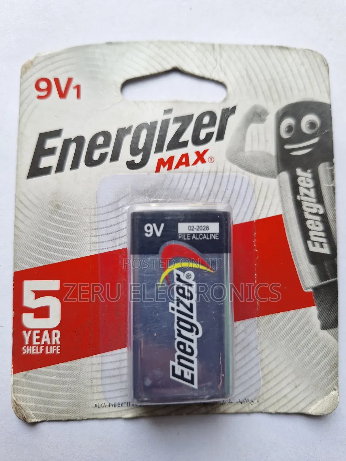 Energizer Max 9v Alkaline Battery