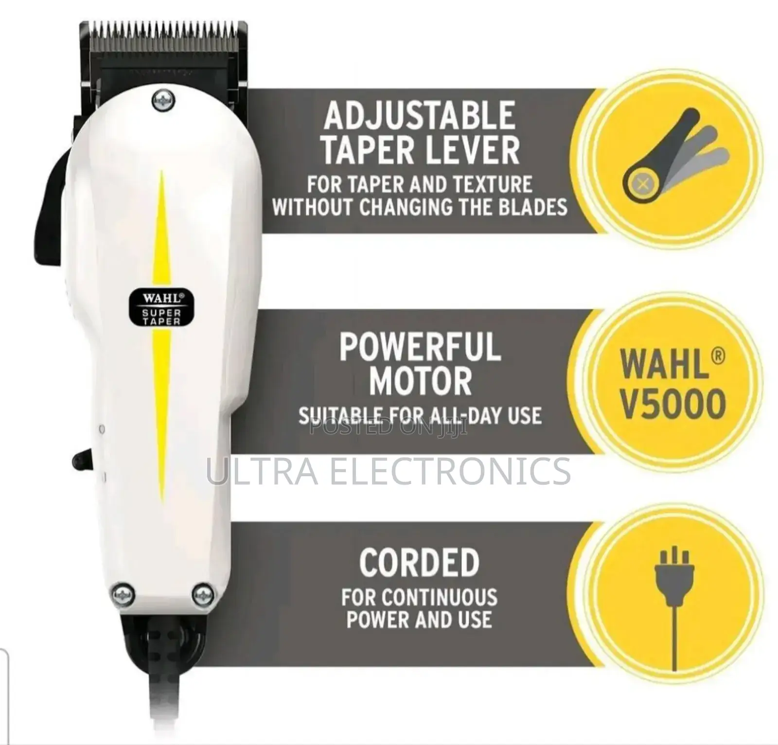 Wahl Super Taper Professional Corded Hair Clipper.