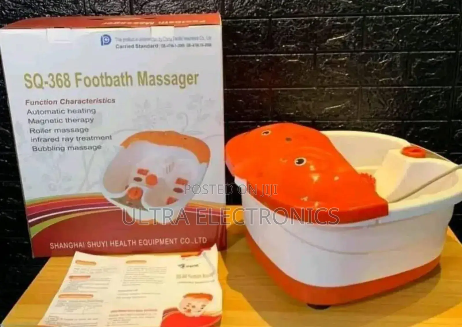Sq-368 Footbath Massager. Key Features Include: