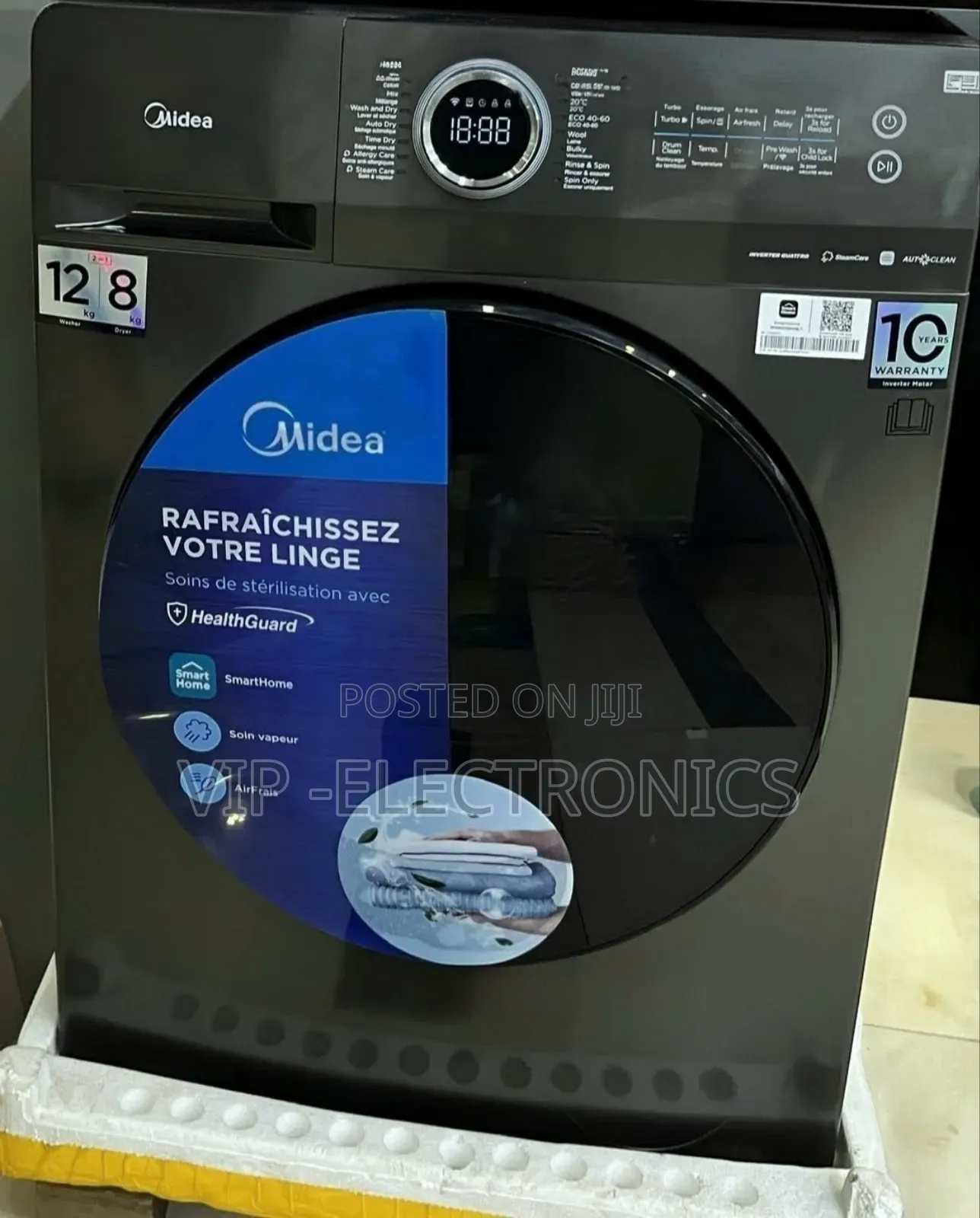 Midea Washing Machine 12/8kg Midea Full Automatic Washing End Dryer