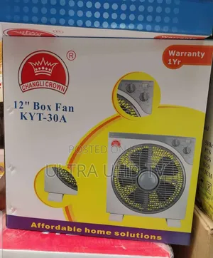 Changli Crown 12" Box Fan (Model: Kyt-30a).