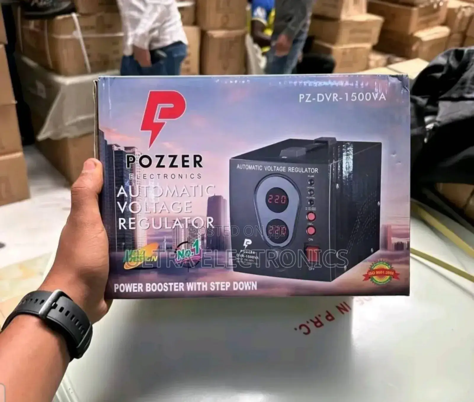 Pozzer Pz-DVR-1500va Automatic Voltage Regulator.