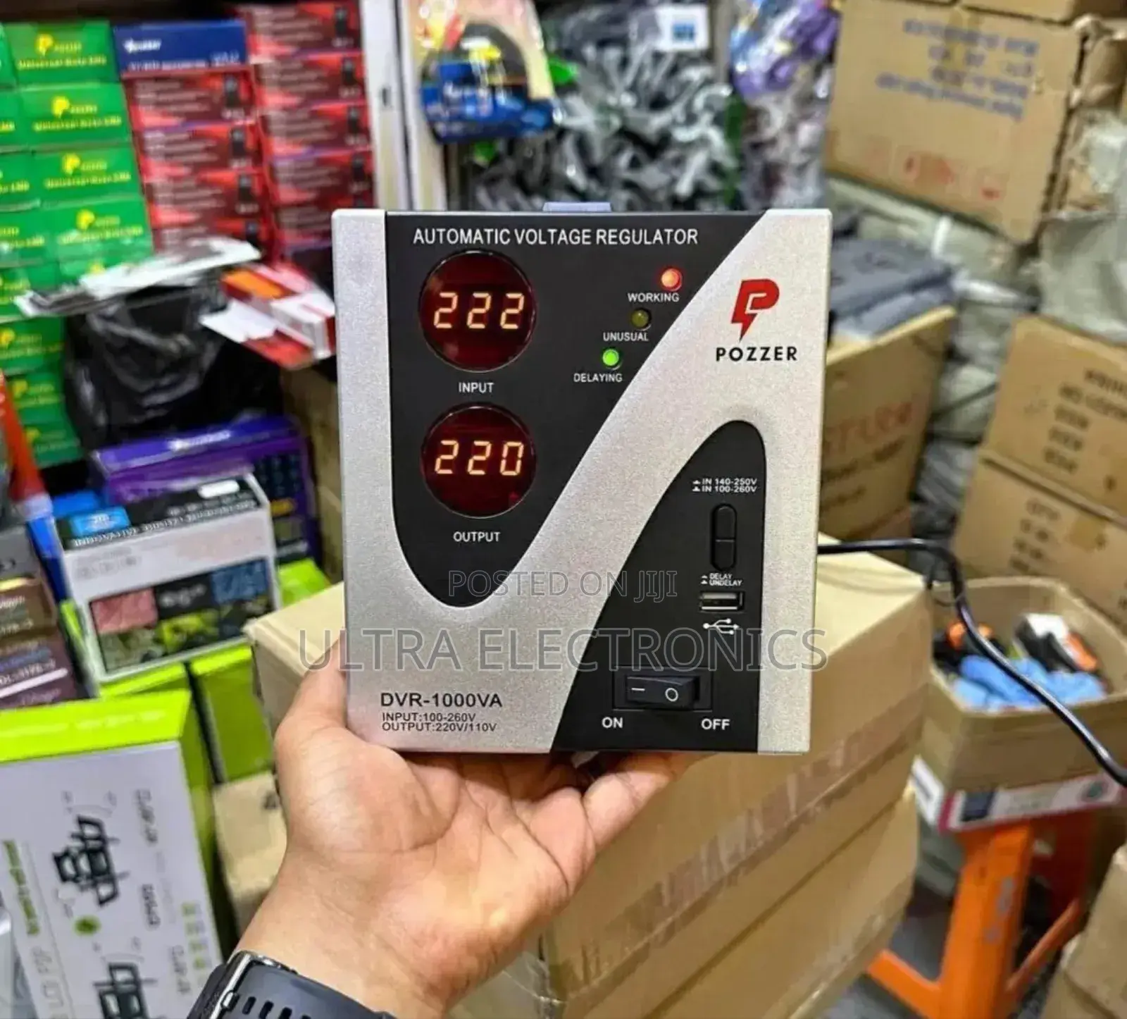 Pozzer Pz-DVR-1500va Automatic Voltage Regulator.