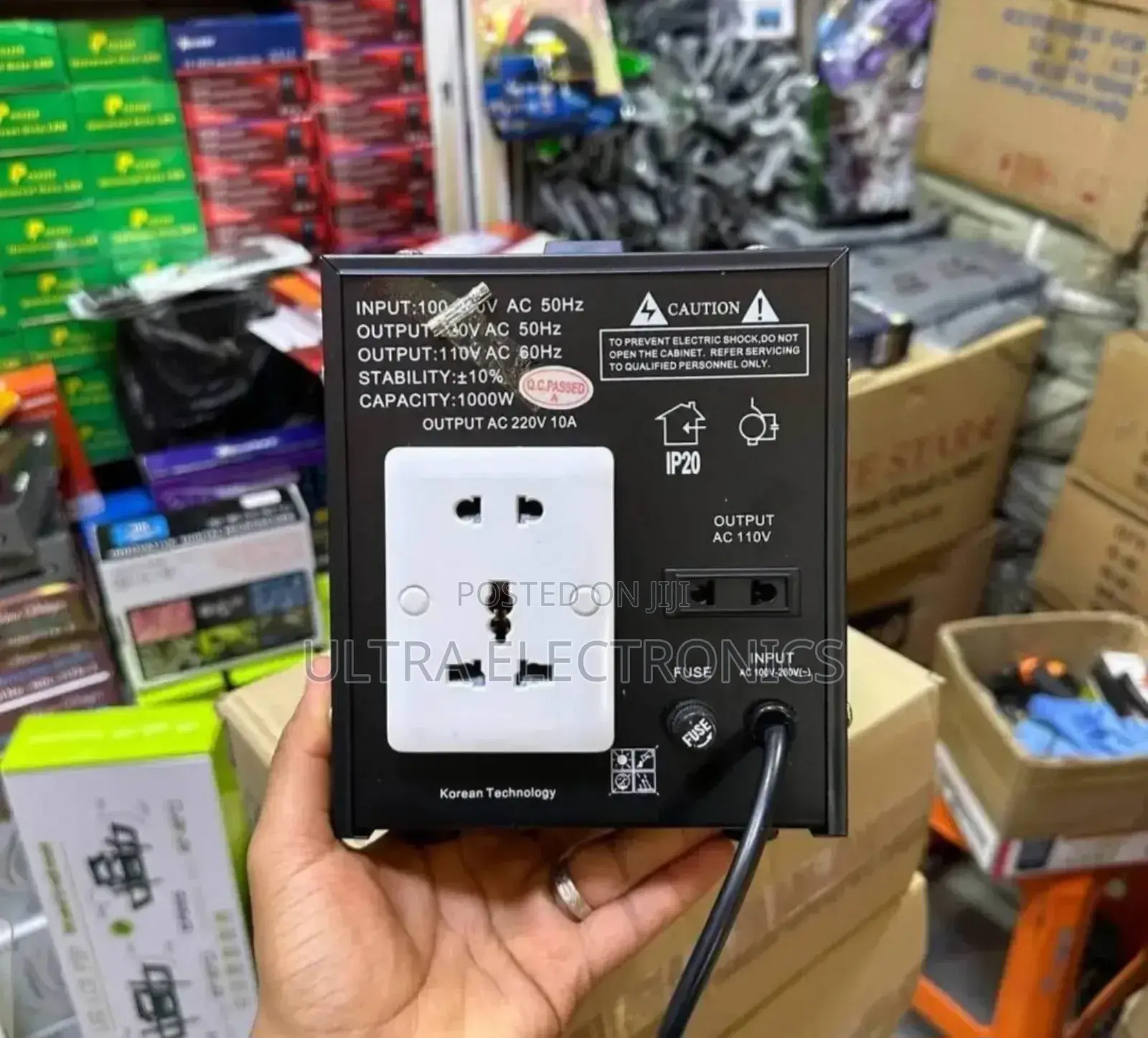 Pozzer Pz-DVR-1500va Automatic Voltage Regulator.