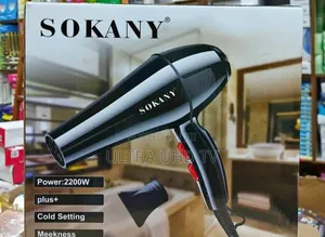 Sokany Sk-2200 Professional Hair Dryer. Power Output: 2200w