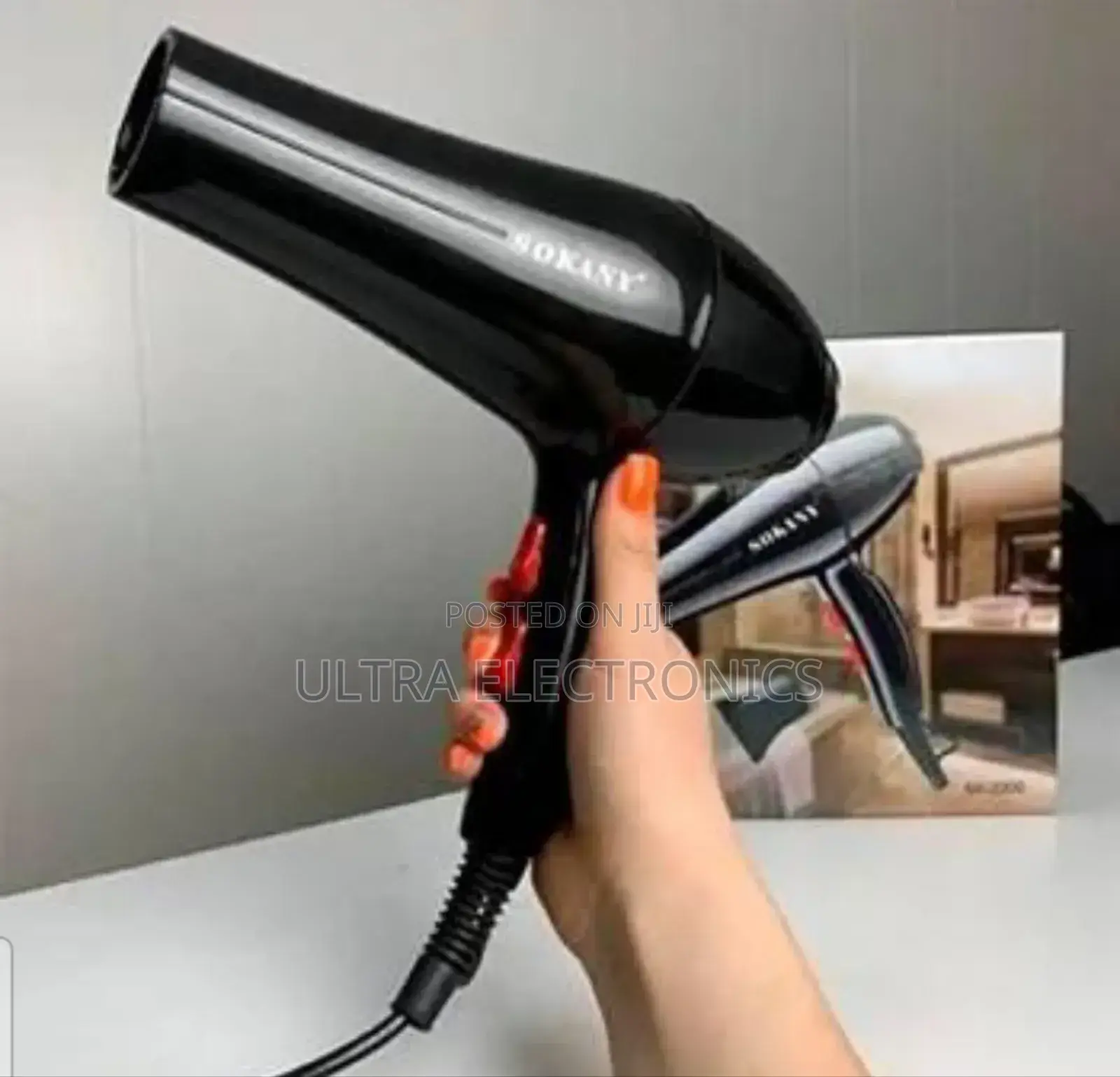 Sokany Sk-2200 Professional Hair Dryer. Power Output: 2200w