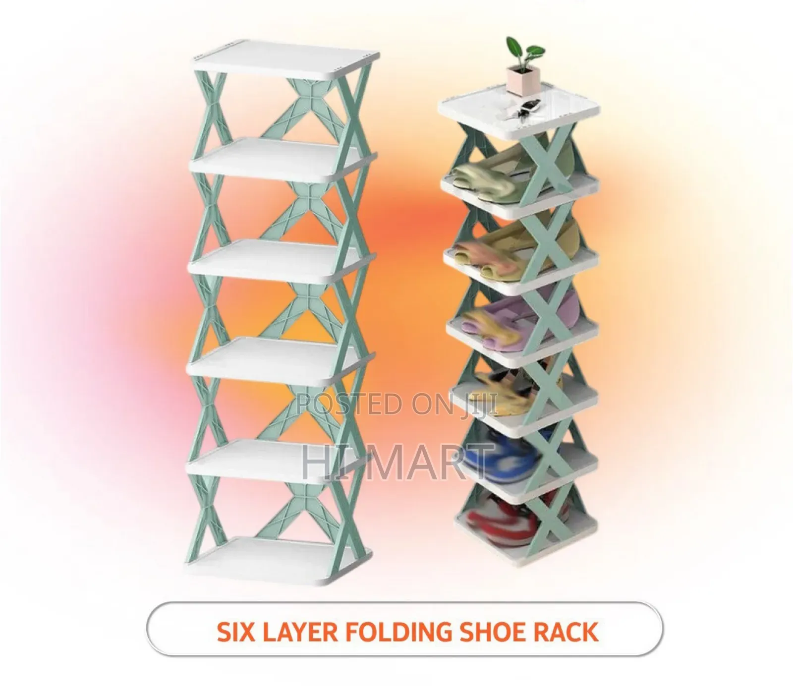 6 Layer Foldable Shoe Rack