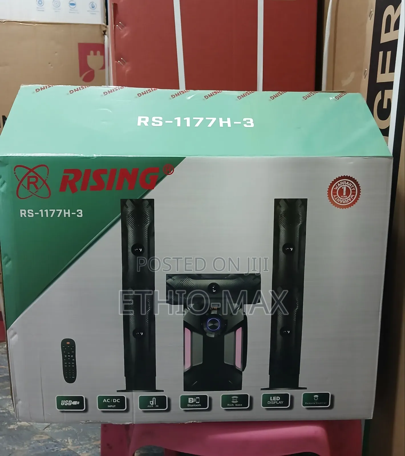 Rizing 3.1ch Multimedia Speaker System – Powerful Bass | Clear Sound