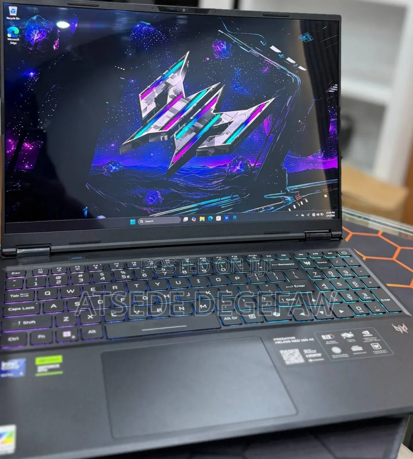 New Laptop Acer Predator Helios Neo 16 32GB Intel Core Ultra 9 SSD 1T