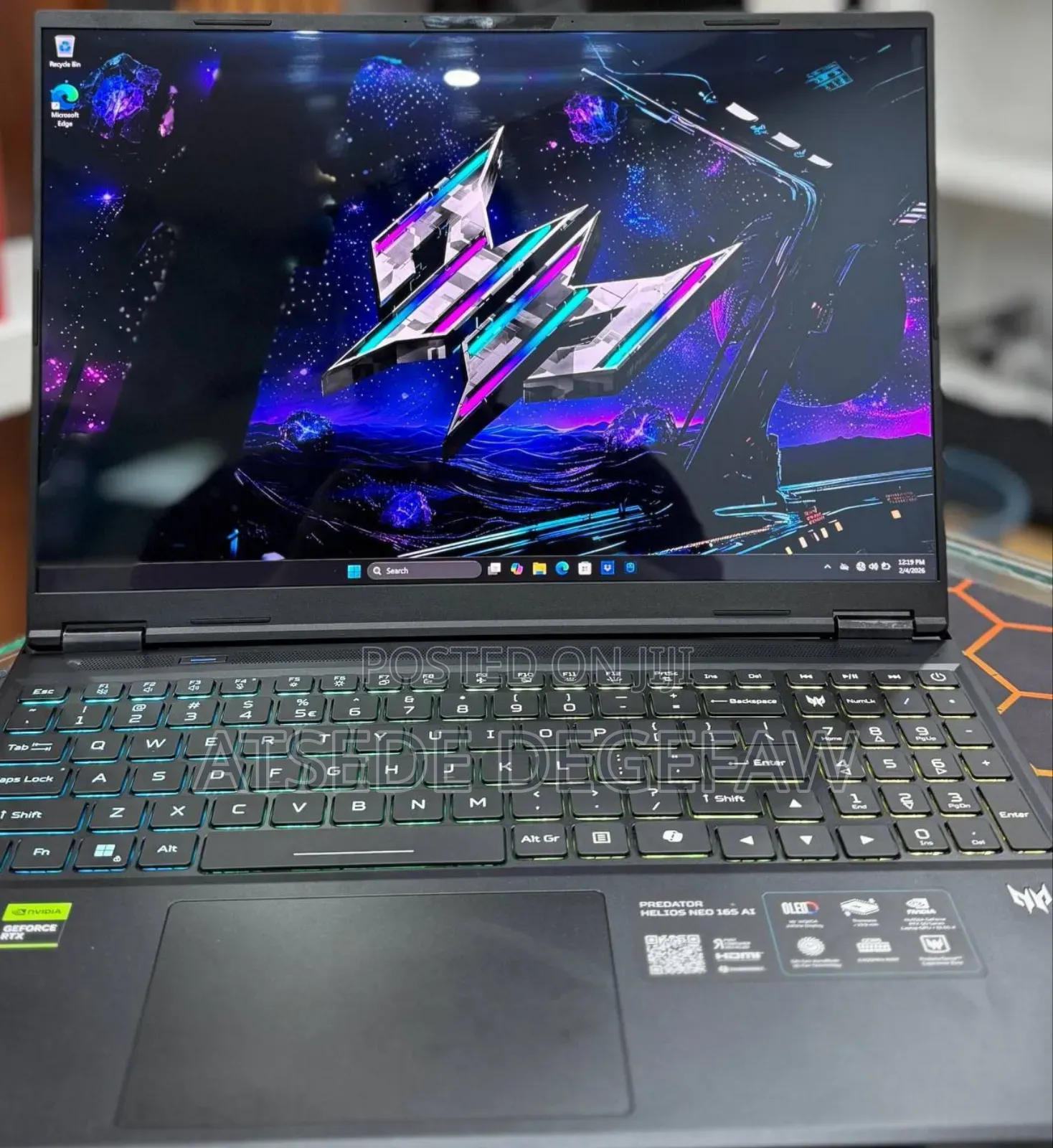 New Laptop Acer Predator Helios Neo 16 32GB Intel Core Ultra 9 SSD 1T