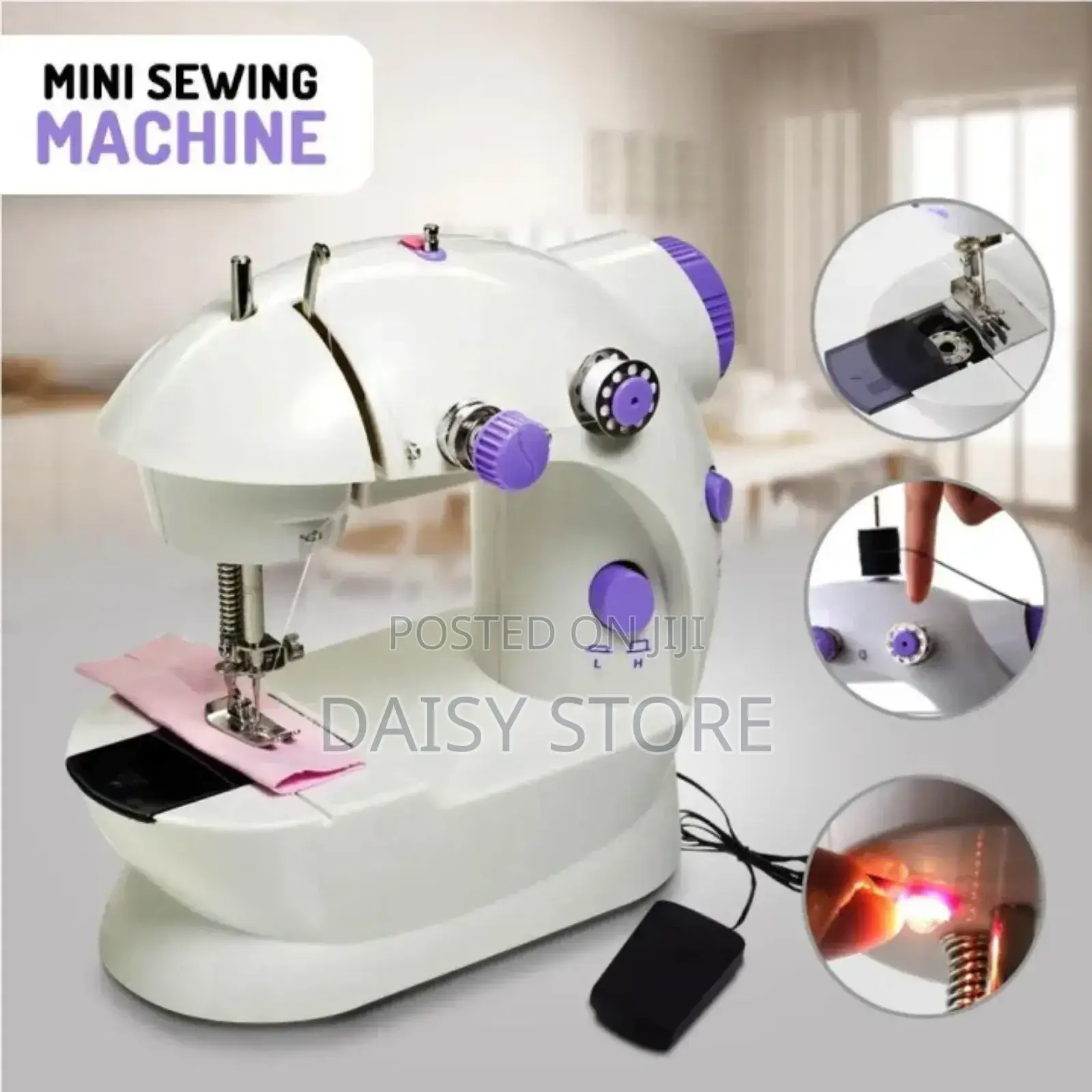 Portable Mini Sewing Machine - Professional Stitches, Small Size!