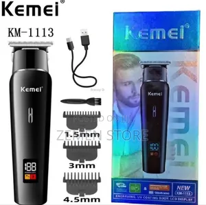 Kemei Km-1115 Professional Hair Clipper - ጥራት ያለው የፀጉር መቆረጫ ማሽን
