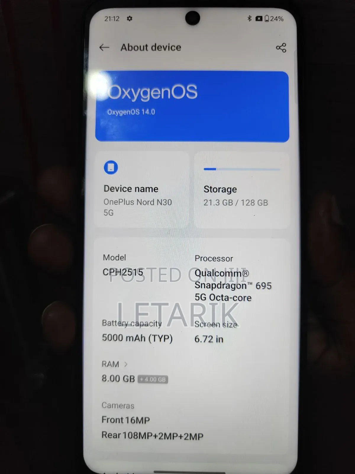 OnePlus Nord N30 128 GB Black