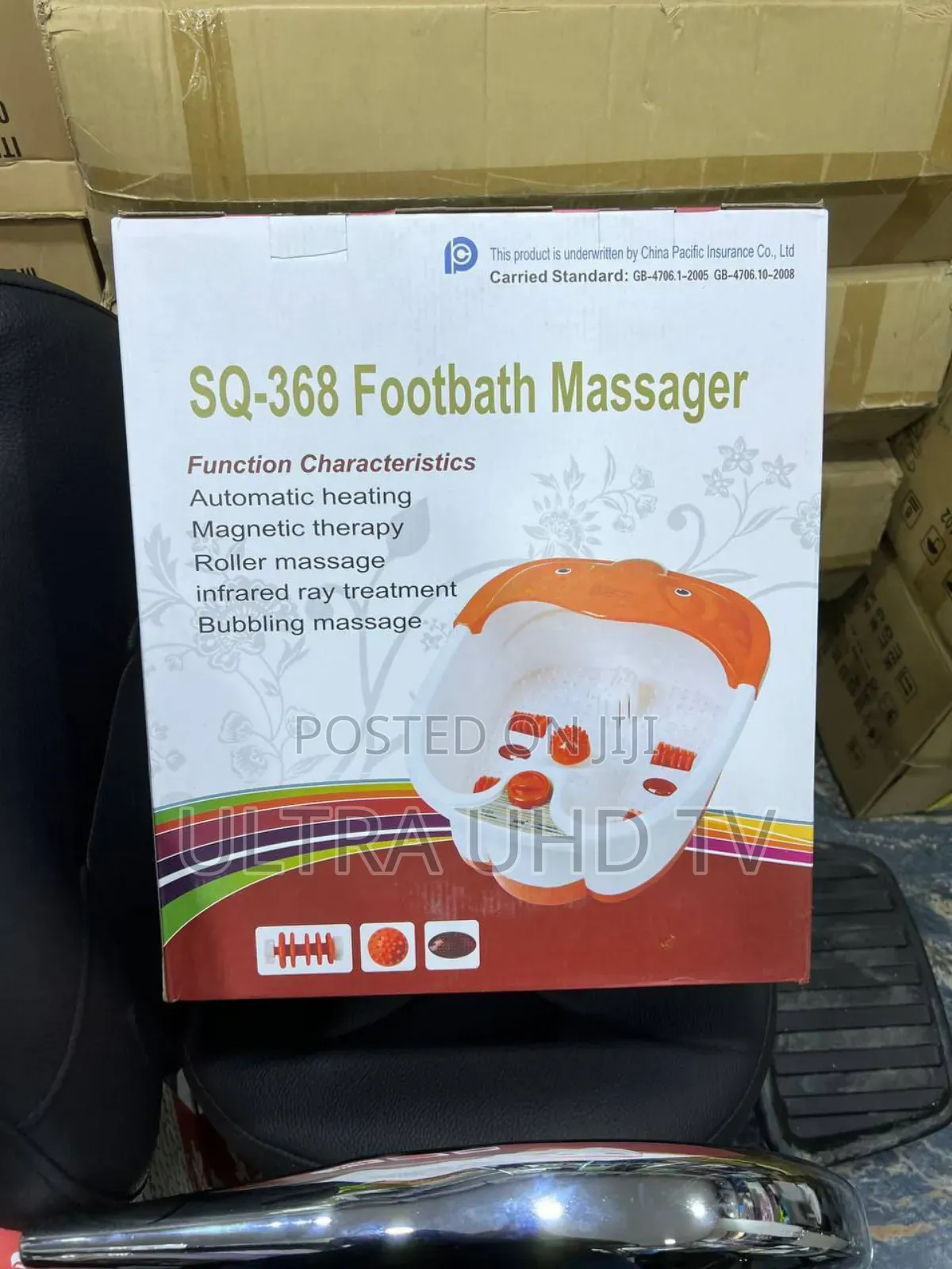 Sq-368 Footbath Massager. It Features Automatic Heating,
