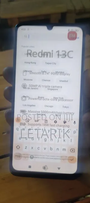 New Xiaomi Redmi 13C 5G 256 GB Black