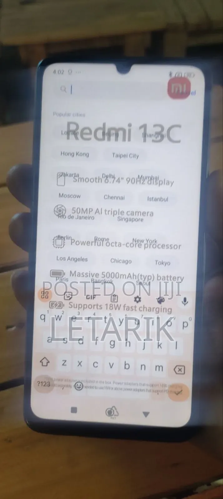 New Xiaomi Redmi 13C 5G 256 GB Black