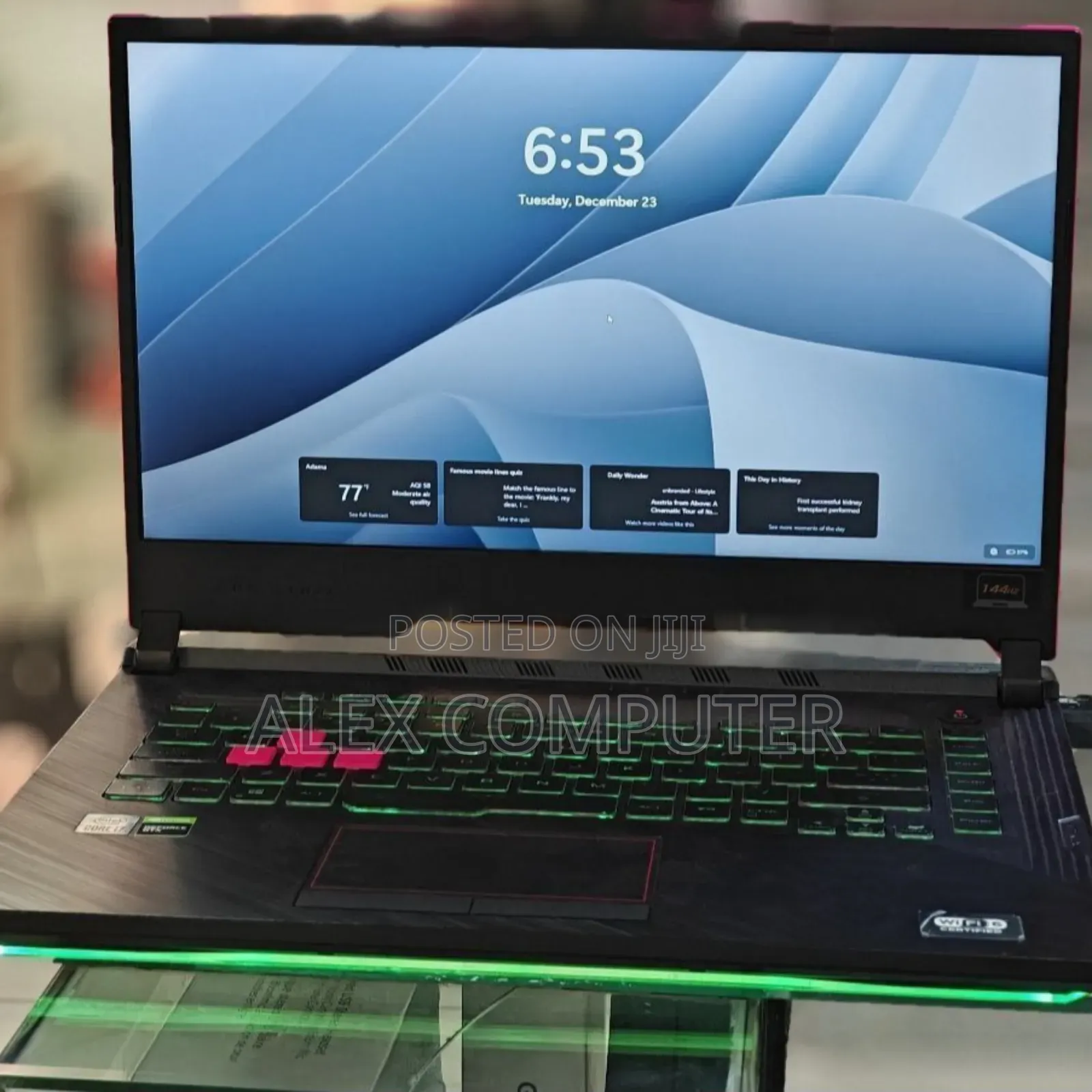 New Laptop Asus ROG Strix G15 32GB Intel Core I7 SSD 512GB
