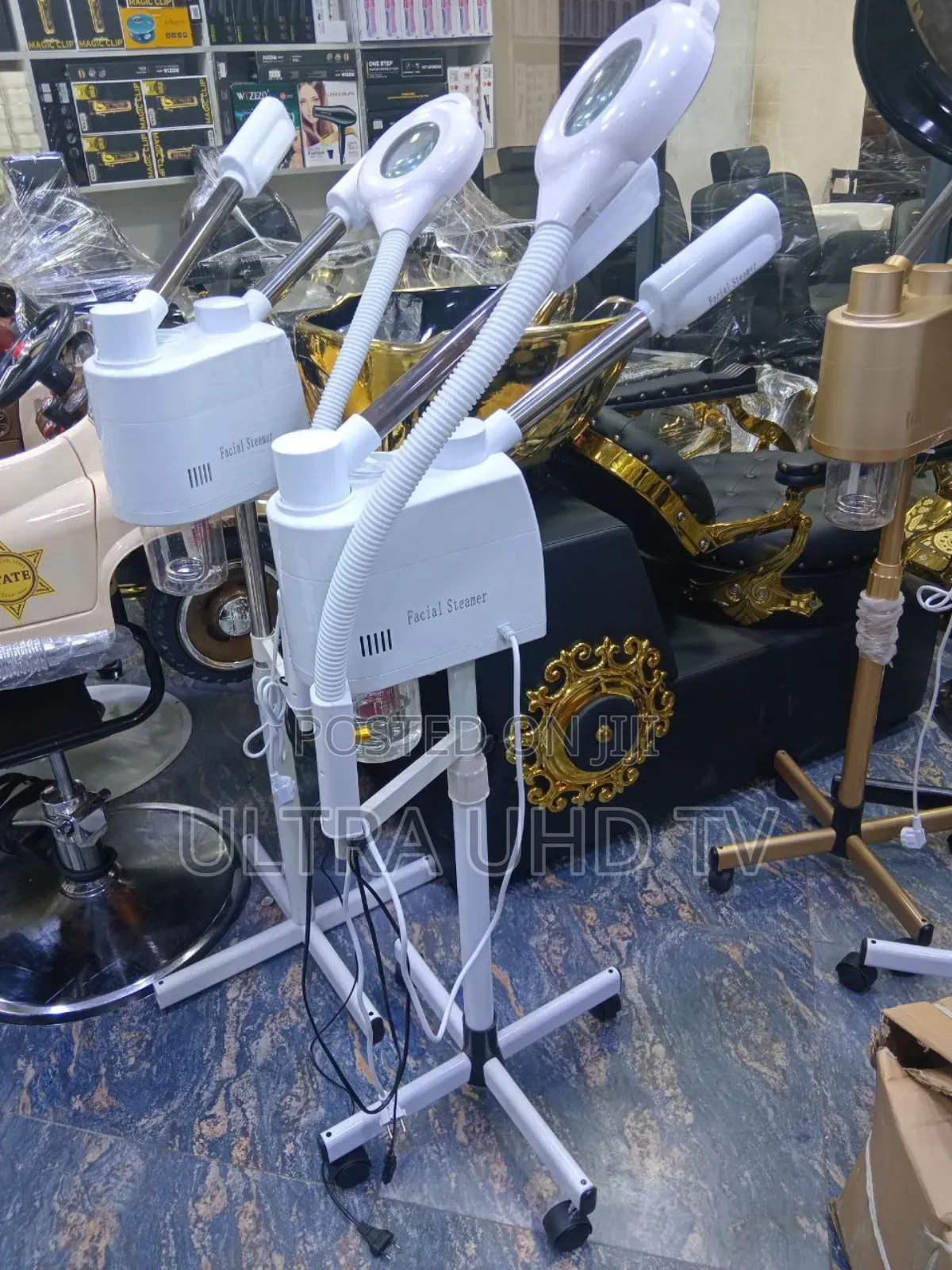 Professional 3-in-1 Facial Steamer With A Magnifying Lamp, Designed