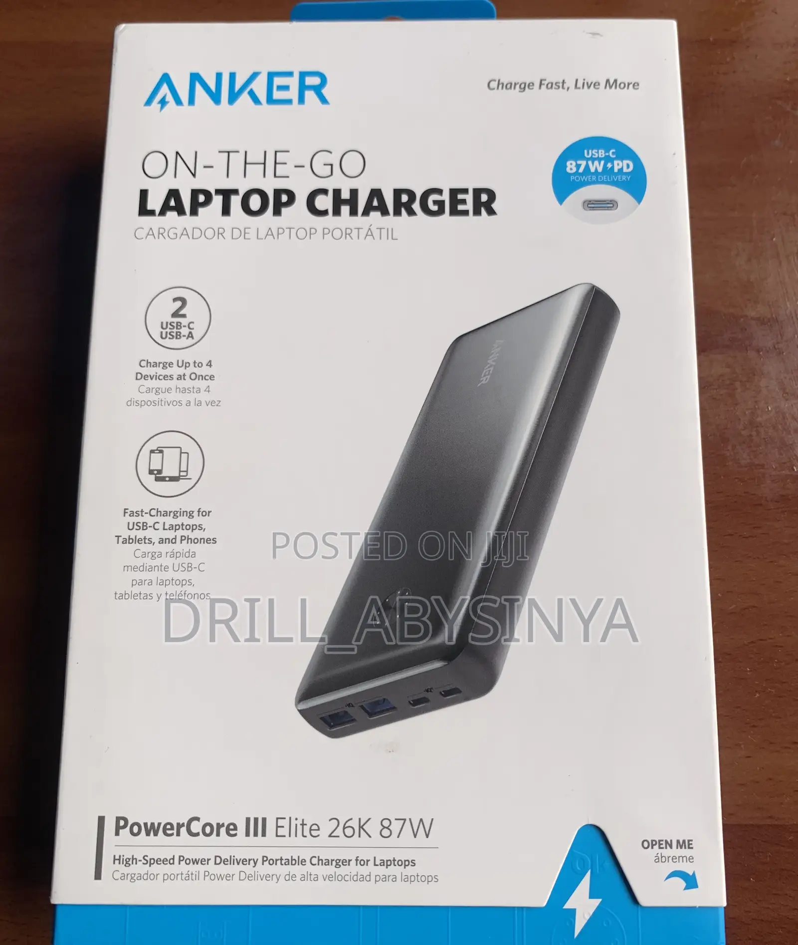 Anker Powercore Iii Elite 87w Portable Laptop Charger (Power Bank)