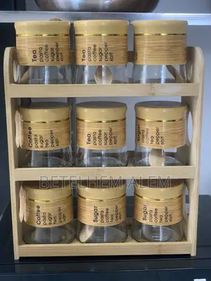 9 Pieces Glass Canister