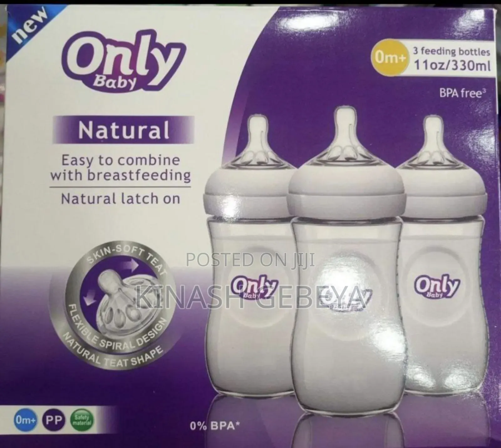 3pcs Only Baby Feeding Bottles