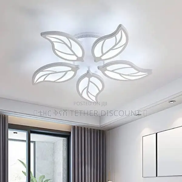 Led Dimmable Flower Shape Light ከውጪ የገባ የጣራ መብራት ጌጥ 70by70cm