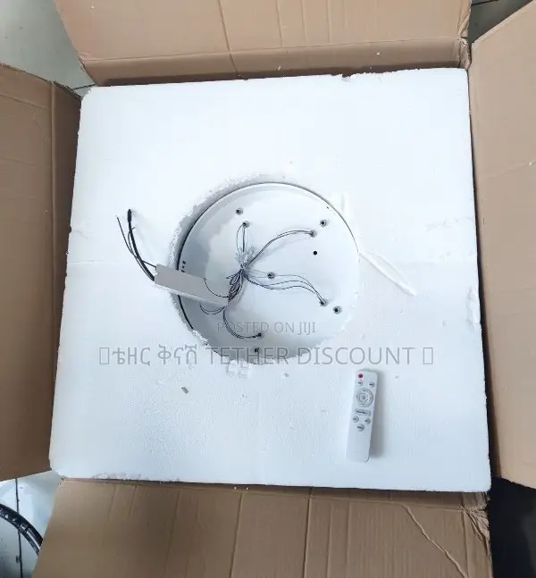 Led Dimmable Flower Shape Light ከውጪ የገባ የጣራ መብራት ጌጥ 70by70cm