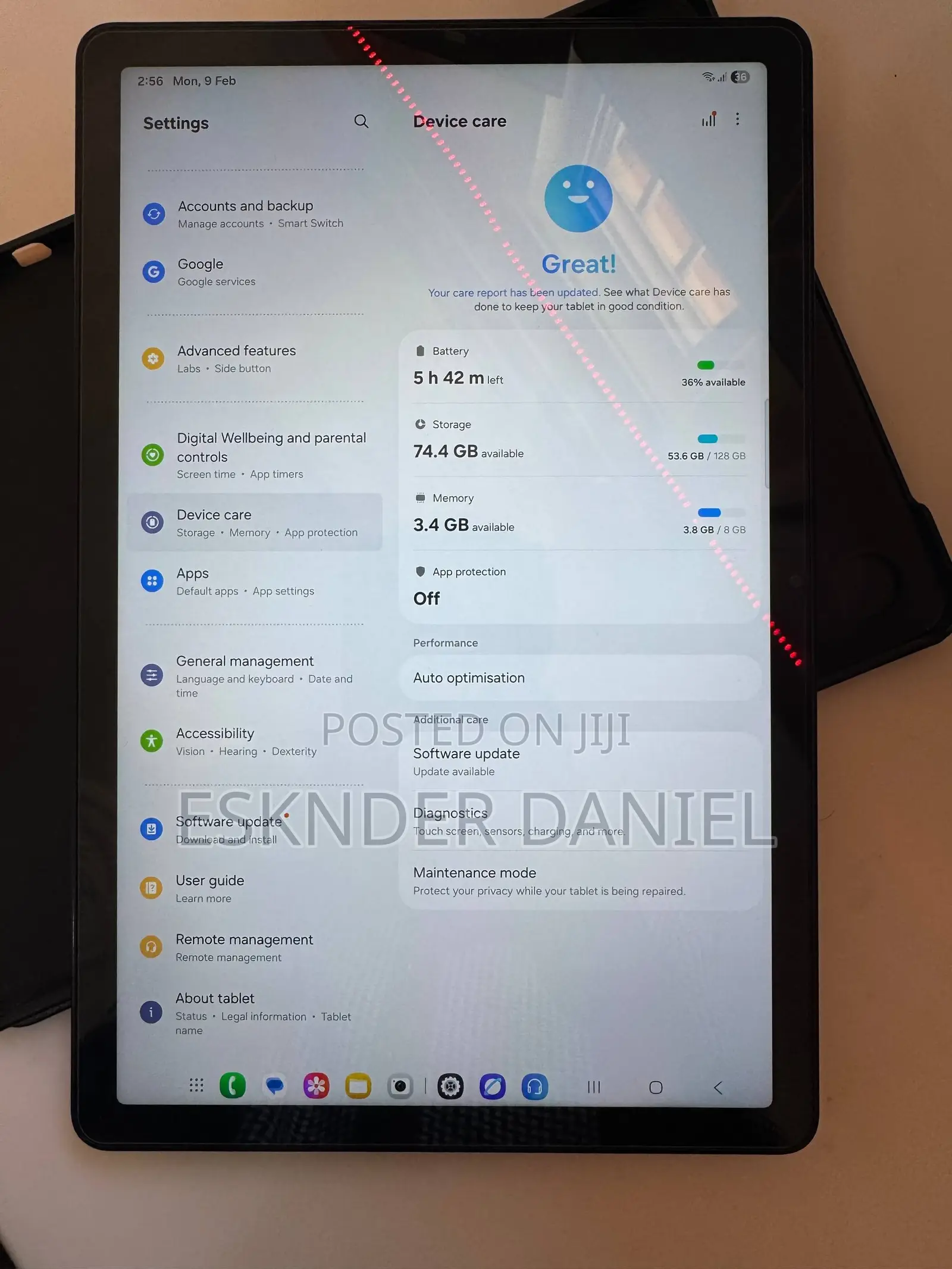 New Samsung Galaxy Tab A9+ 128 GB Black