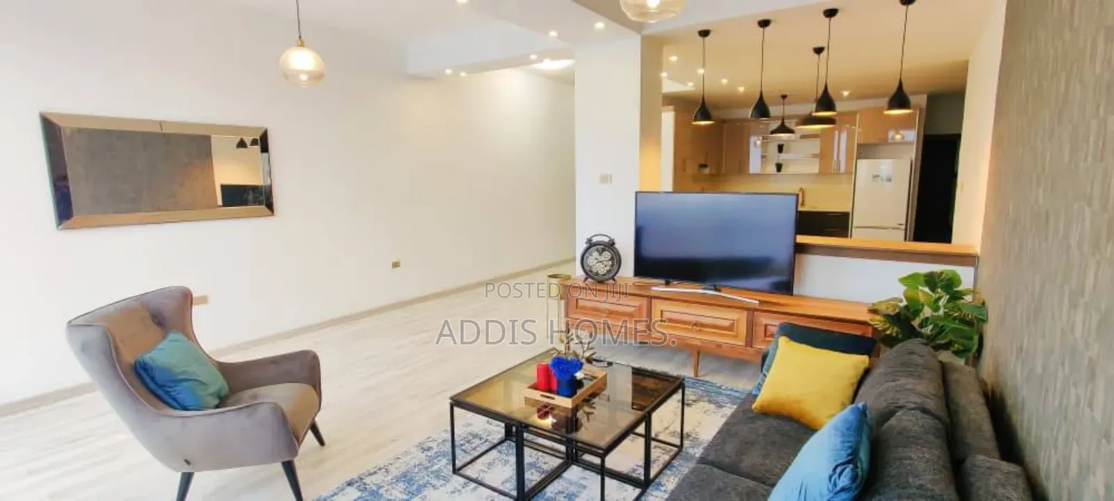 Furnished 4bdrm Apartment in Bole for rent