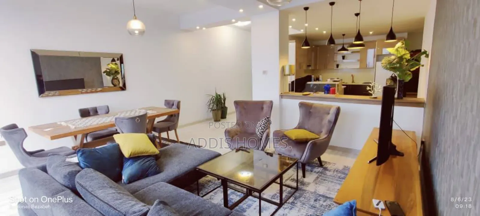 Furnished 4bdrm Apartment in Bole for rent