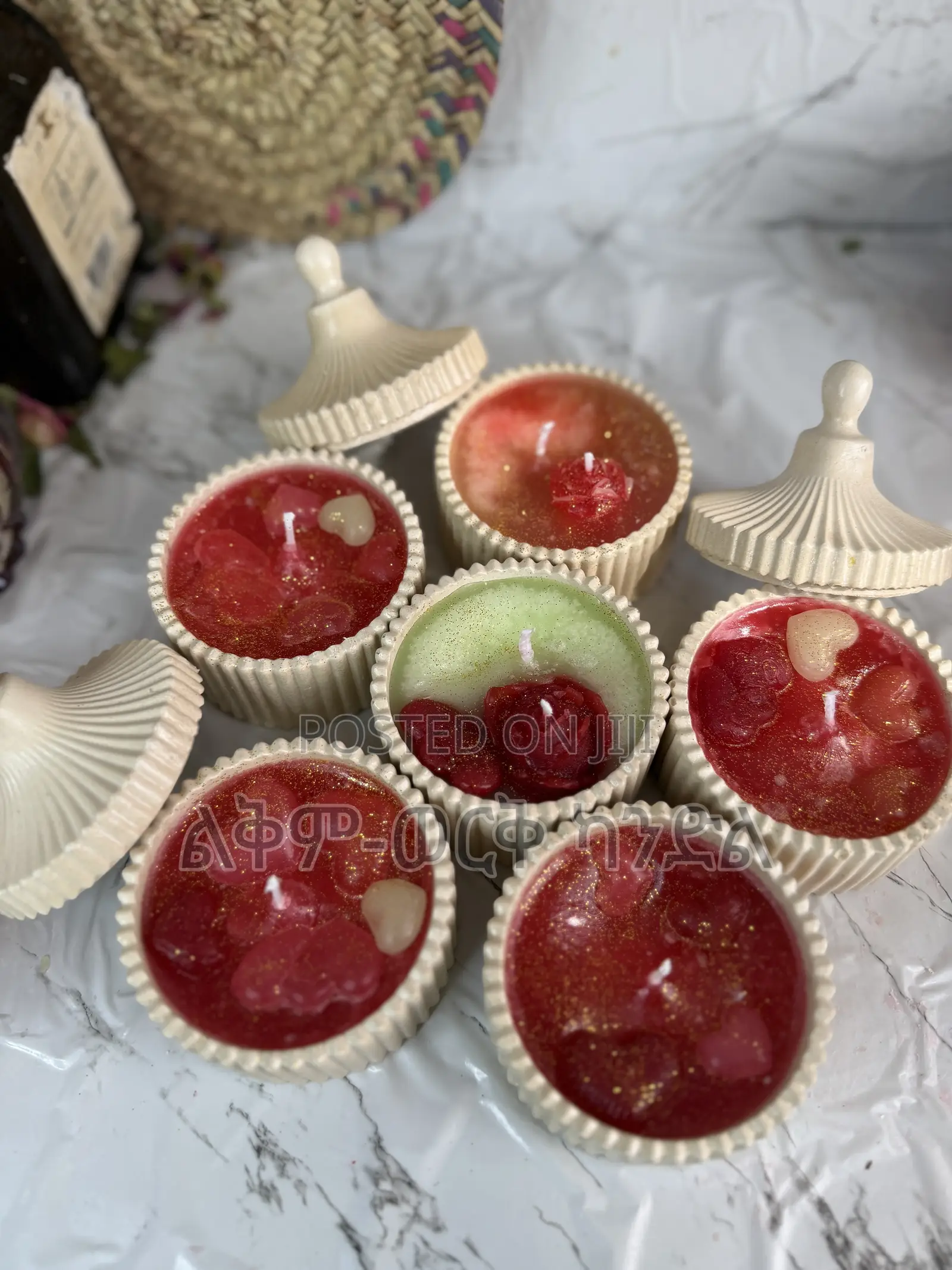 Mini Heart Valentines Candle