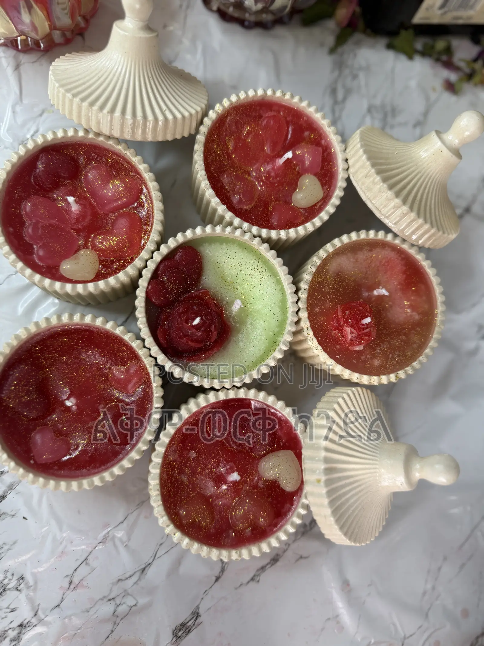 Mini Heart Valentines Candle