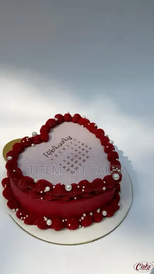 Valentine Day Sweet Heart Shape Cake