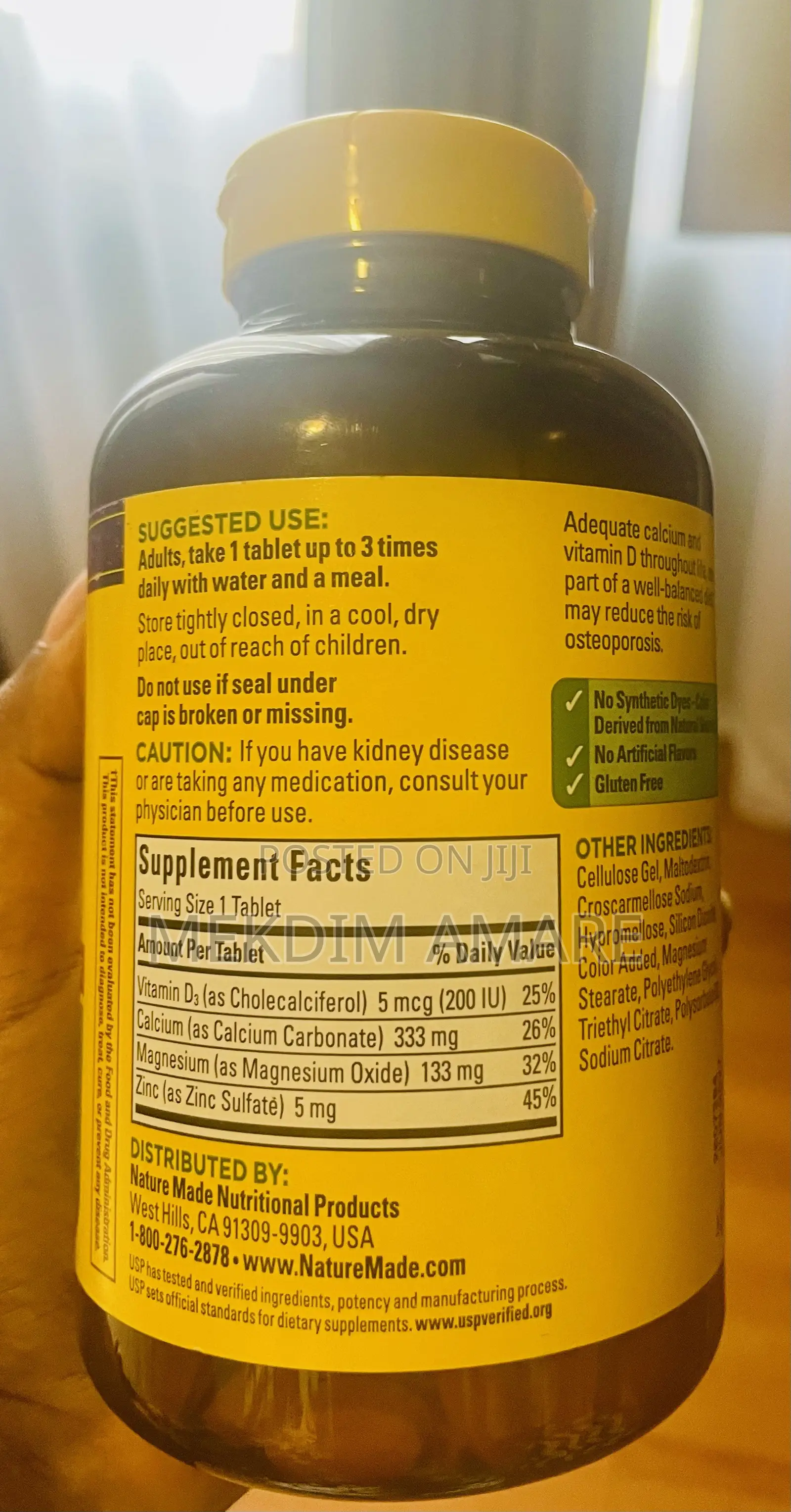 Calcium, Magnesium, Zinc Vitamin D3