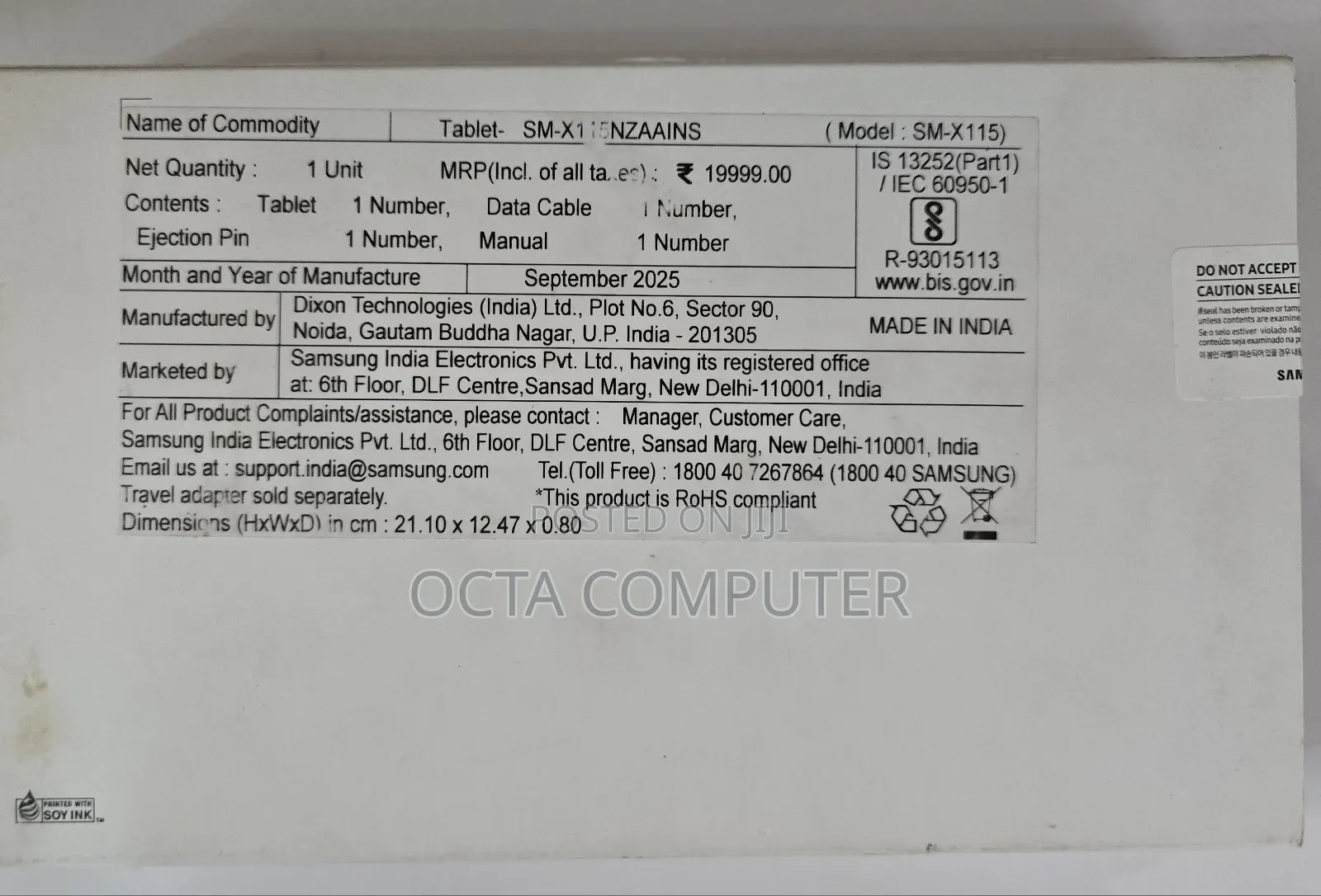 New Samsung Galaxy Tab A9 64 GB Black