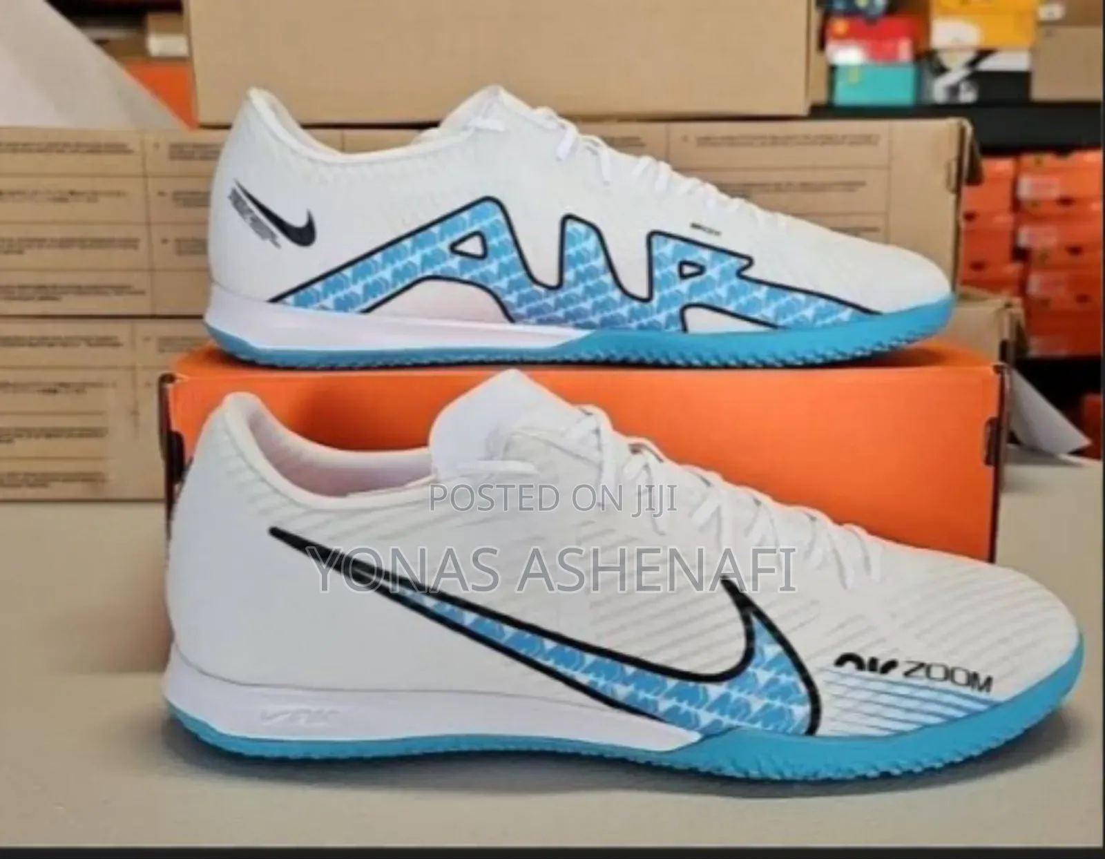 The Nike Air Zoom Mercurial Vapor 15 Academy Ic Indoor Soccer Shoe.