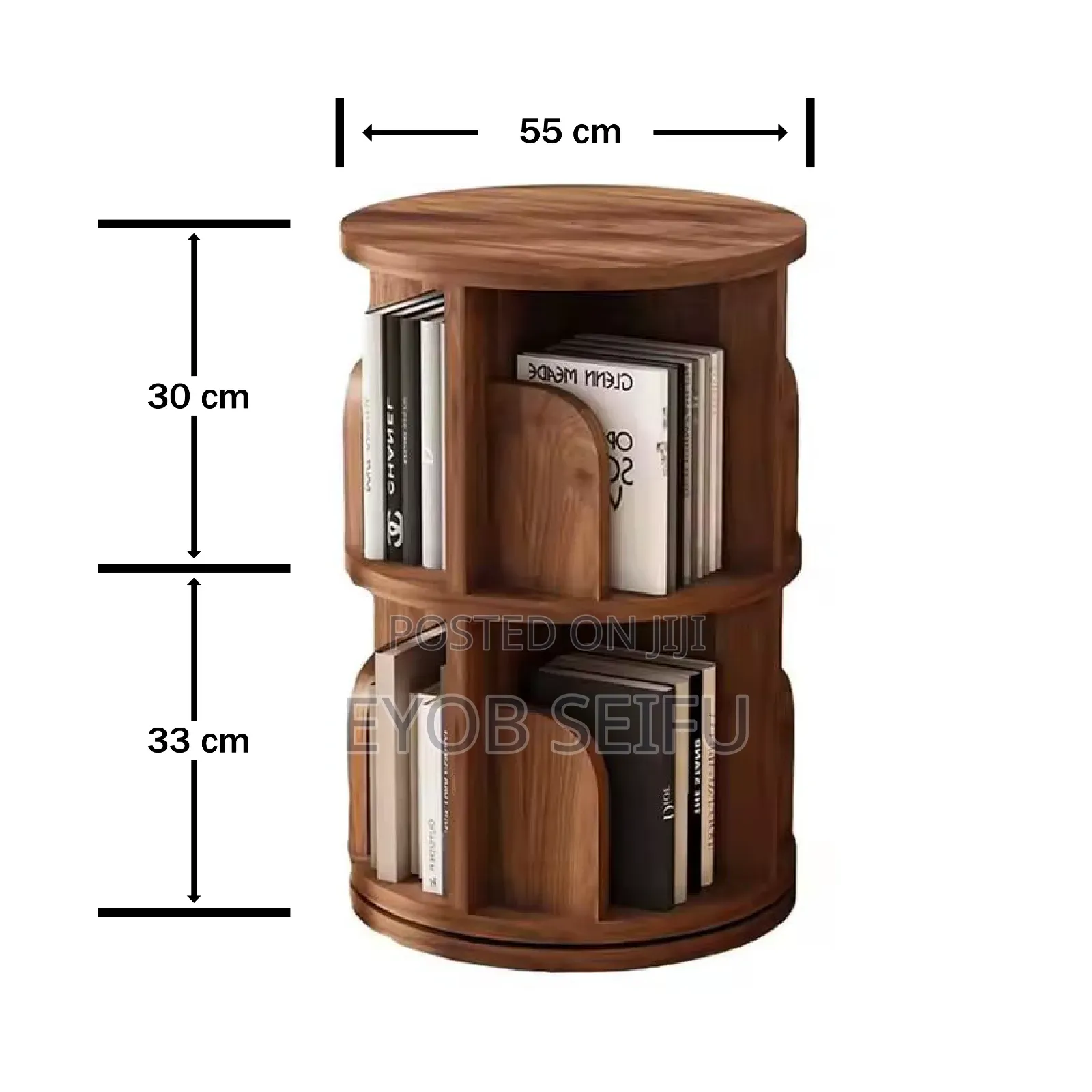 Asthetic Rotating Book Shelf