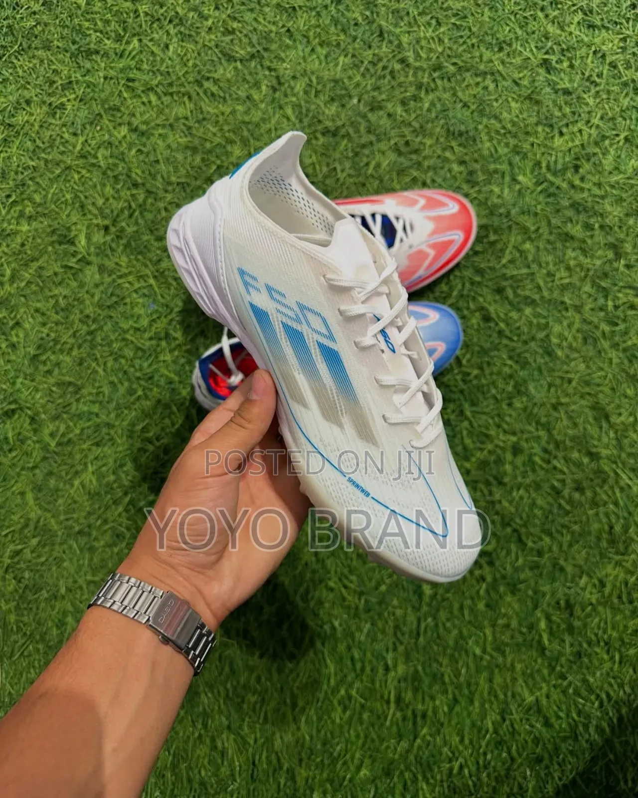 Adidas F50 Pro Tf Artificial Turf Soccer Gray Quality Shoes