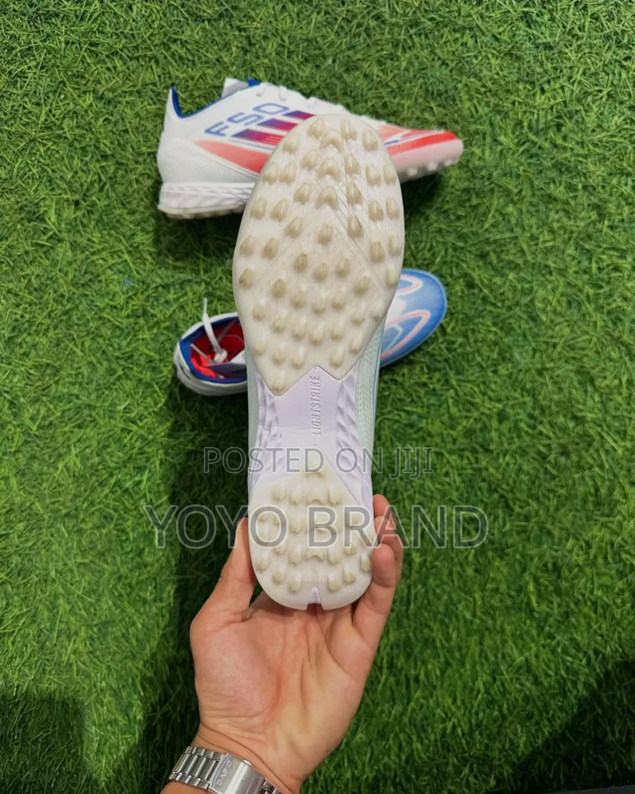 Adidas F50 Pro Tf Artificial Turf Soccer Gray Quality Shoes