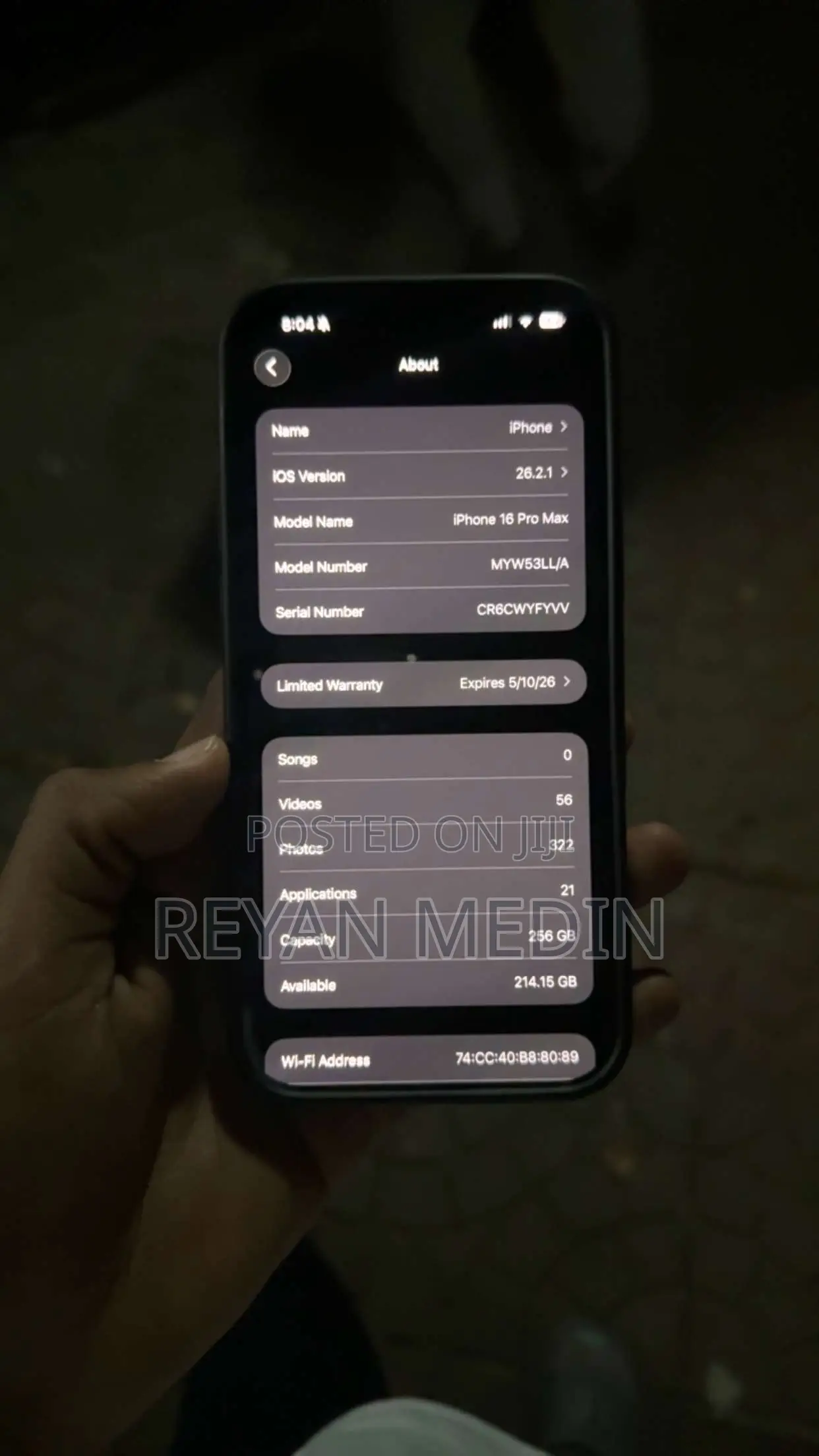 New Apple iPhone 16 Pro Max 256 GB Gold