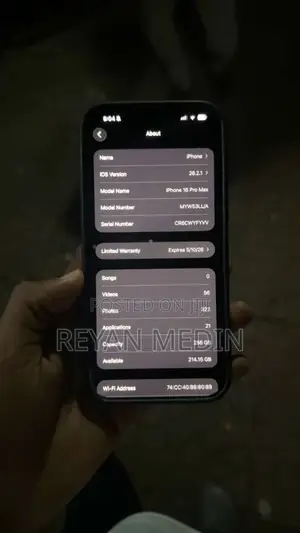 New Apple iPhone 16 Pro Max 256 GB Gold