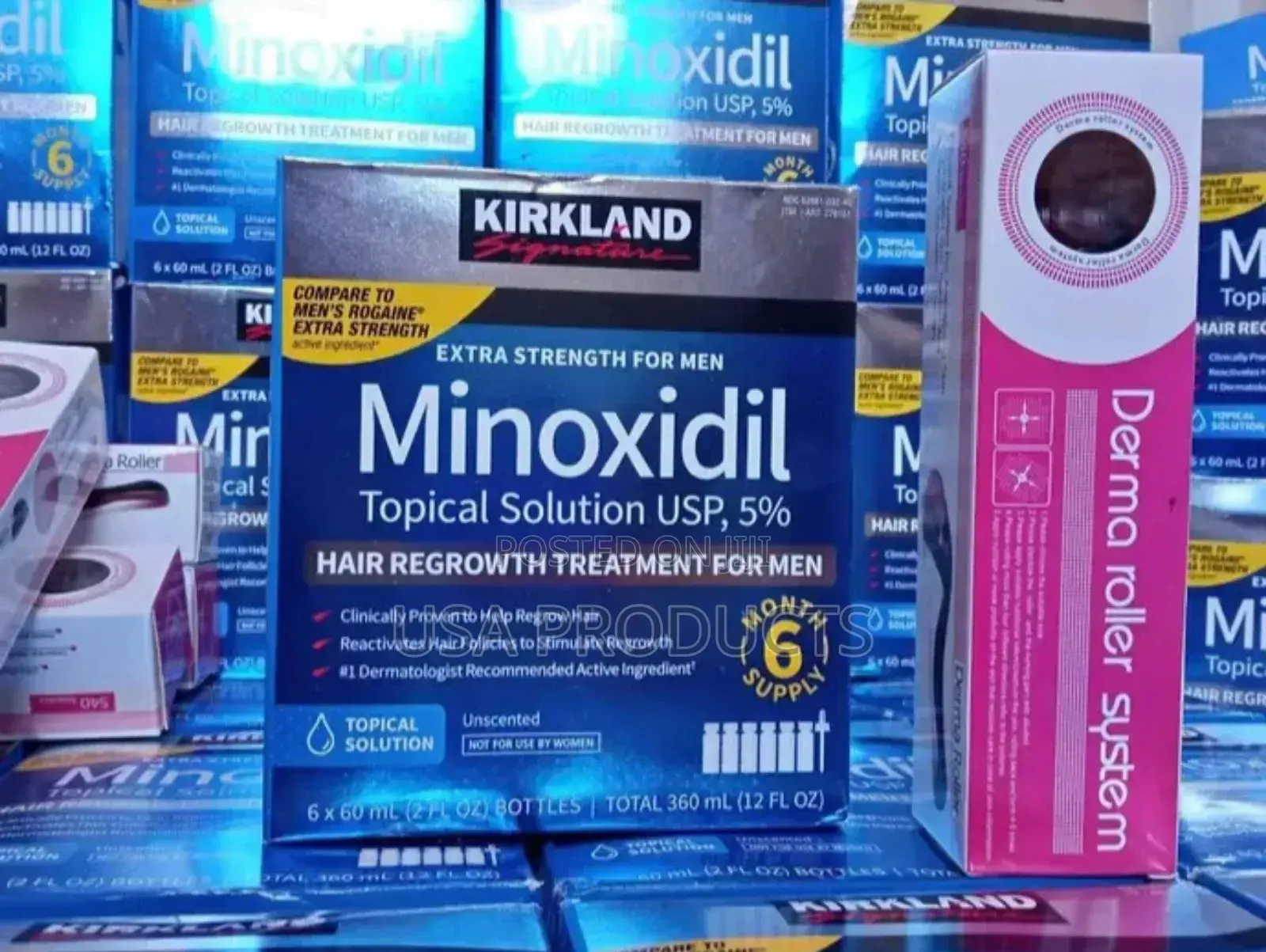 Derma Roller And Minoxidil