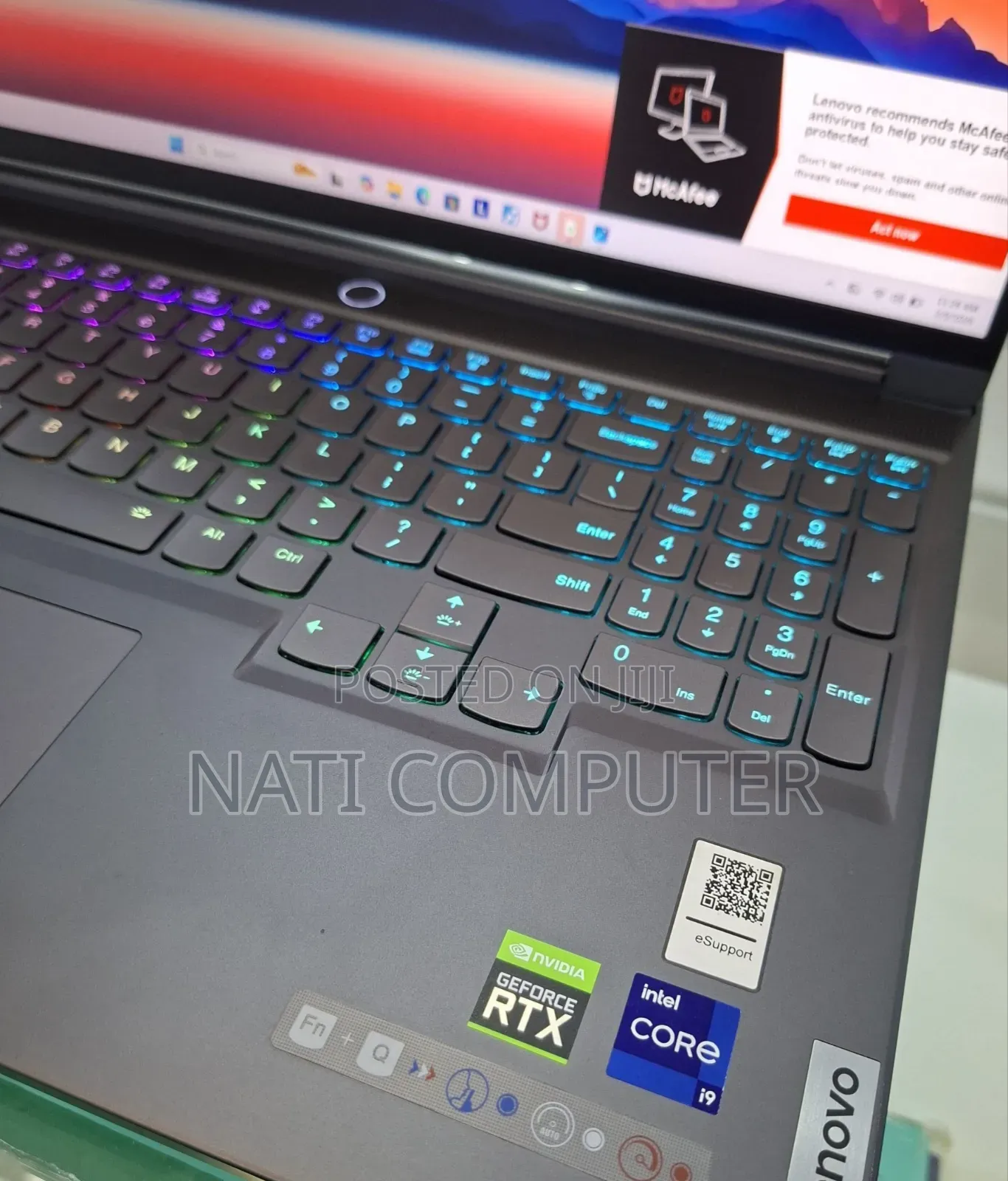 New Laptop Lenovo 16GB Intel Core I9 SSD 1T