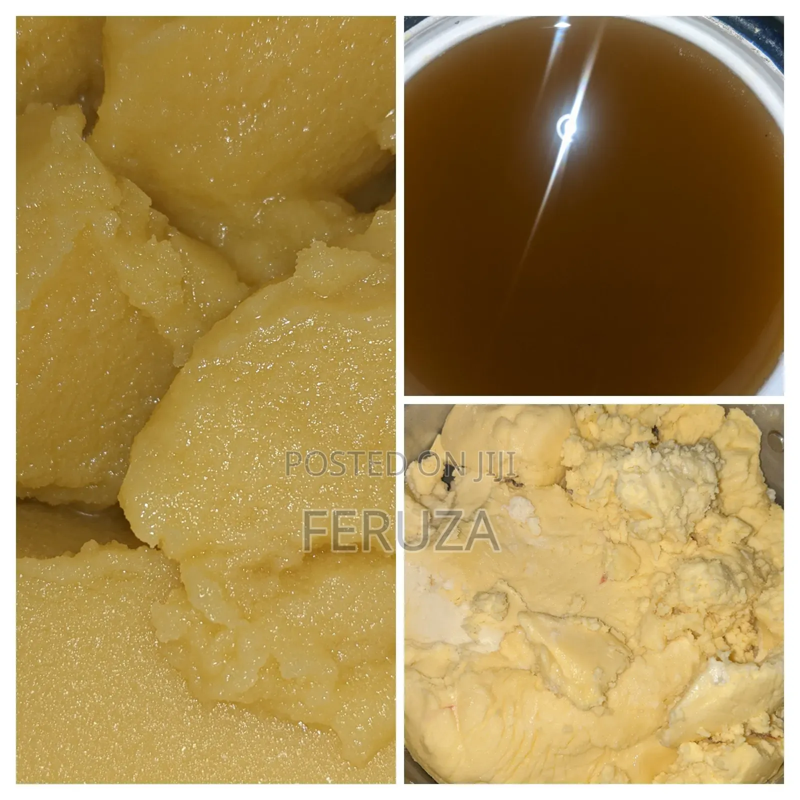 ለጋ እና የተነጠረ ቅቤ